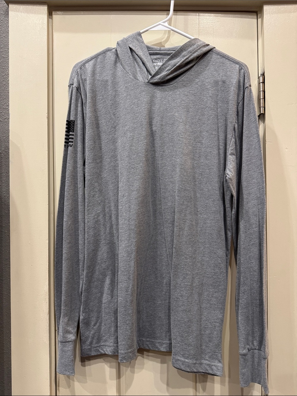 Men's Hooded Long-Sleeve Shirt - Gray
